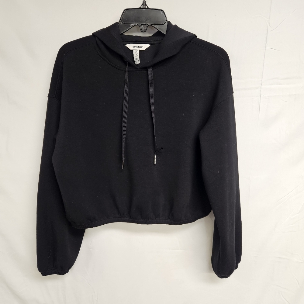 Spanx Women’s X-SMALL Spanx Air Essentials Cropped Hoodie Black